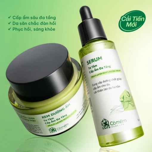 Combo Kem Dưỡng Ẩm, Serum Tơ Tằm Cấp Ẩm Đa Tầng - Hình ảnh 6