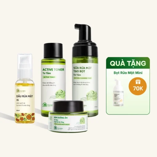 Combo Chăm Sóc Da Ban Đêm Từ Tẩy Trang Đến Dưỡng Ẩm