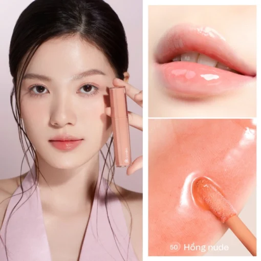 Son Kem Bóng Thuỷ Tinh Môi Căng Mọng Mềm Mịn - Ảnh 5