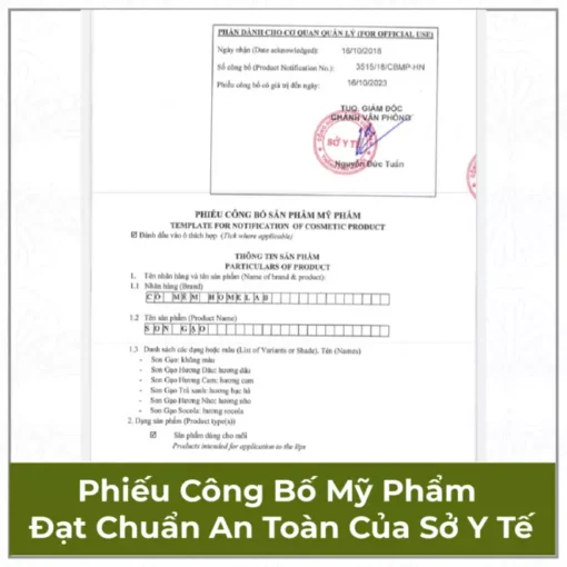 Son Dưỡng Gạo - 3 Lựa Chọn Hồng/ Cam/ Không Màu - Ảnh 12