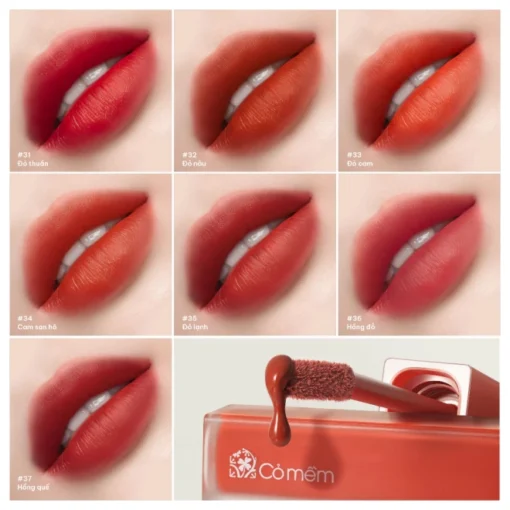 Son Kem Nhung Lì Mượt Không Silicone Bản Nâng Cấp - Ảnh 3