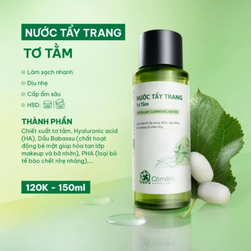 Combo Làm sạch Sâu Tơ Tằm cho da thường đến khô - Hình ảnh 3