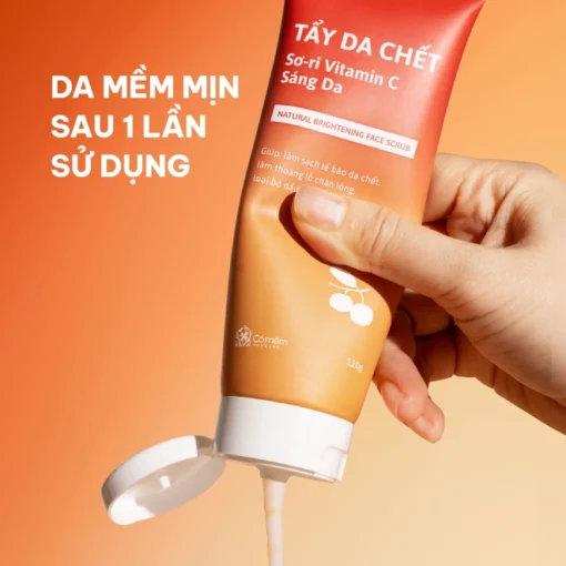 Combo 2 Bước Tẩy Trang Và Tẩy Da Chết Mặt Sơ-ri Vitamin C - Hình ảnh 5