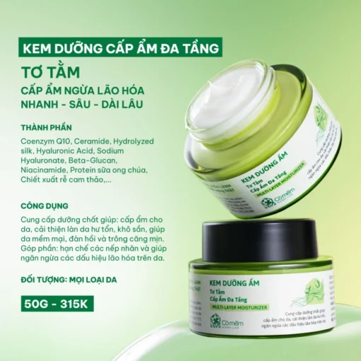 Kem Dưỡng Ẩm Tơ Tằm Cấp ẩm Đa Tầng - Hình ảnh 4