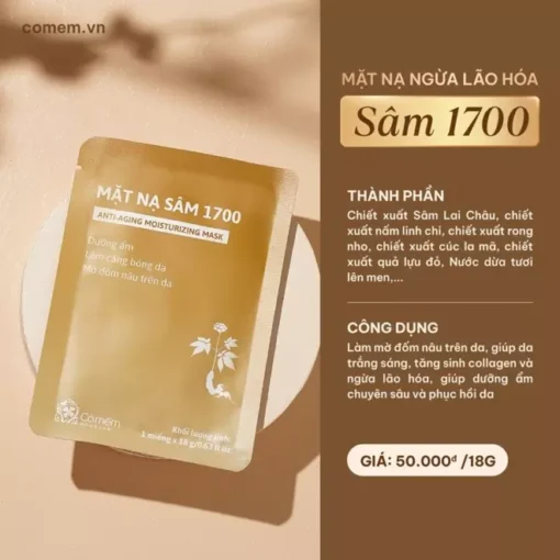 Combo 4 Mặt Nạ Sâm 1700 Ngừa Lão Hoá - Ảnh 4