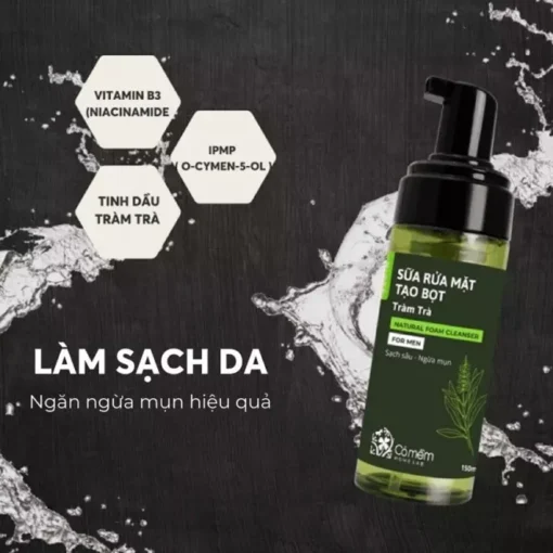 Sữa rửa mặt Tràm Trà tạo bọt For Men - Ảnh 3
